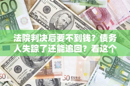 武汉法院判决后要不到钱？债务人失踪了还能追回？看这个方法！