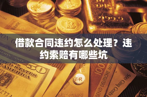 武汉借款合同违约怎么处理？违约索赔有哪些坑