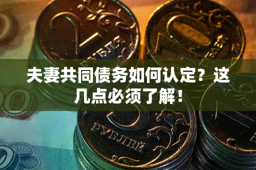 武汉夫妻共同债务如何认定？这几点必须了解！