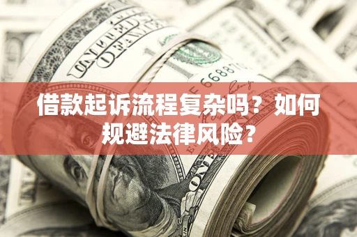 武汉借款起诉流程复杂吗？如何规避法律风险？