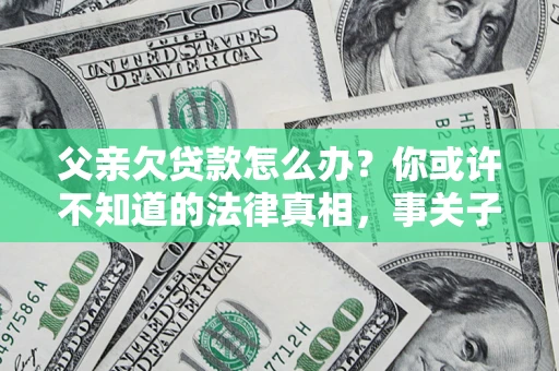 武汉父亲欠贷款怎么办？你或许不知道的法律真相，事关子女未来