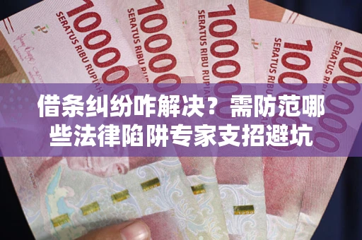 武汉借条纠纷咋解决？需防范哪些法律陷阱专家支招避坑