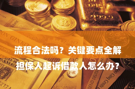 武汉

担保人起诉借款人怎么办？流程合法吗？关键要点全解析