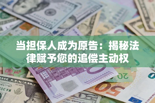 武汉当担保人成为原告：揭秘法律赋予您的追偿主动权