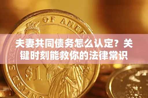 武汉夫妻共同债务怎么认定？关键时刻能救你的法律常识