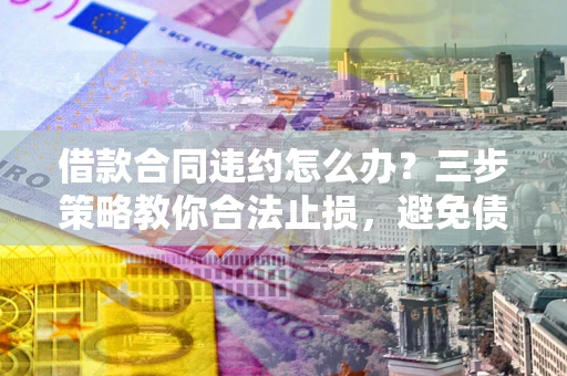 武汉借款合同违约怎么办？三步策略教你合法止损，避免债务危机升级