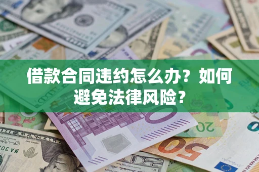 武汉借款合同违约怎么办？如何避免法律风险？